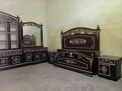 complete bed set new candetion for sale in Lahore