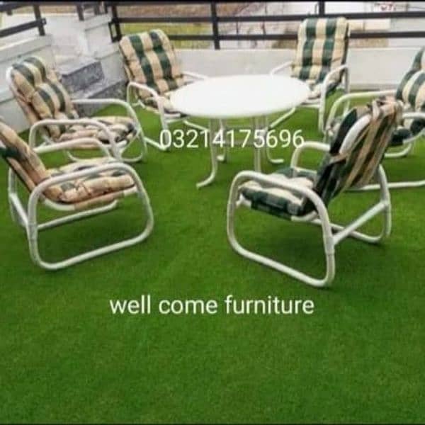 OUTDOOR GARDEN RATTAN UPVC FURNITURE SOFA SET CHAIRS TABLE UMBRELLA 3