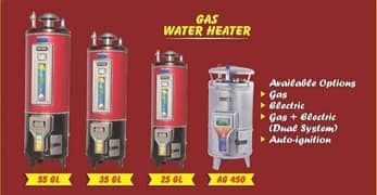 Gas gayser/ electric Gayser/ electric plus gas gayser/ twn gayser