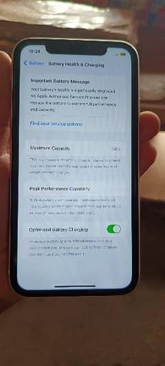 10 by 10 condition non PTA 74 battery health