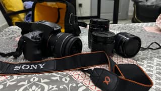 Sony A37 DSLR with 4 lenses 0