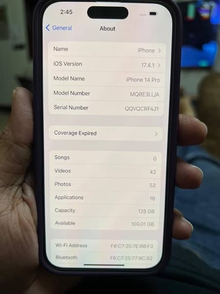 iphone 14pro lla 128gb JV Brand New 6