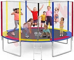 Trampoline | Jumping Pad | Round Trampoline | Kids Toy|With safety net 10