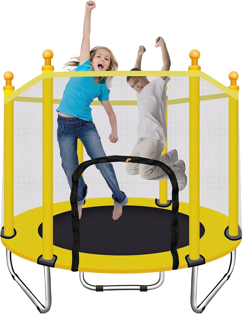 Trampoline | Jumping Pad | Round Trampoline | Kids Toy|With safety net 4