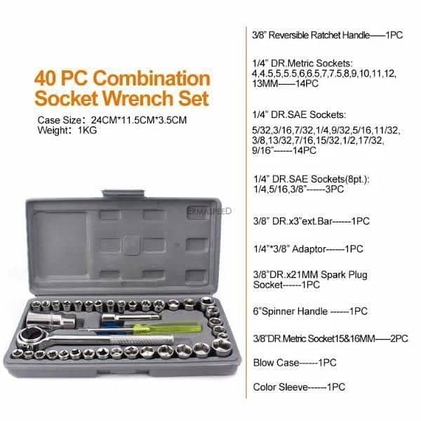 40 Pcs Tool Kit Set 6