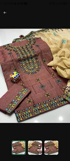 wohmen lawn suits khadi suits cotton uplicwork