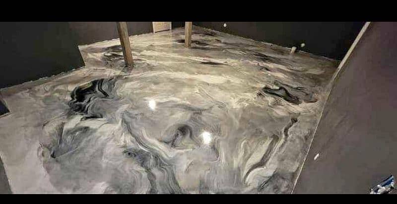 epoxy floor, wooden floor, vinyl floor 6