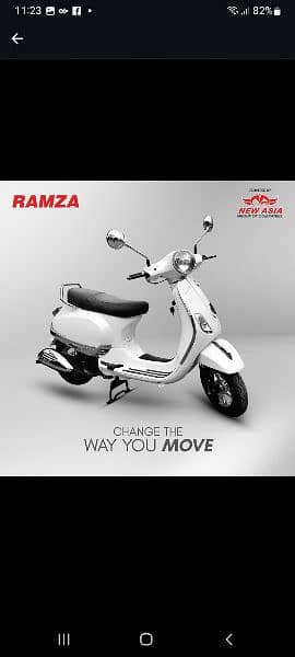 Ramza Petrol 100CC Scooty 2025 Model Zero Meter 1