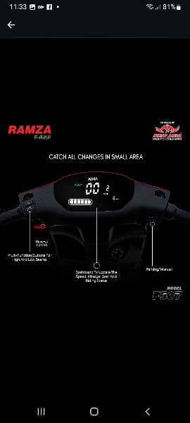 Ramza F507 Electric Scooty 2024 Model  Zero Meter 2