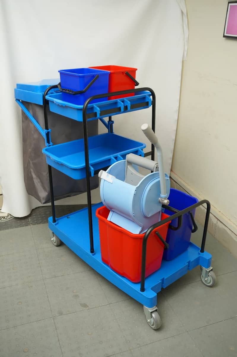 Hospital Trolley/ MultiFunctionalJanitorial Trolley/Hotel Housekeeping 4