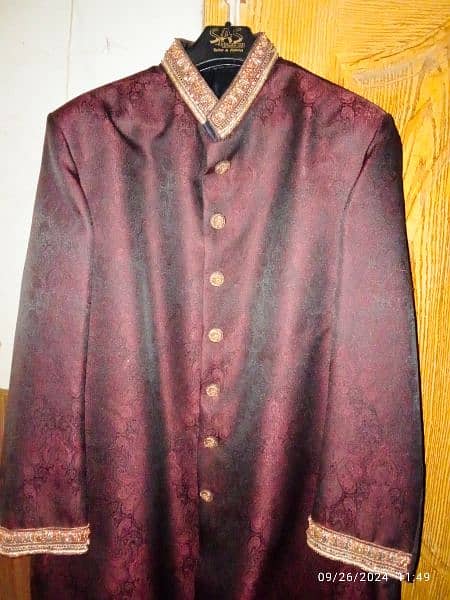 Large size dulha sherwani new 2