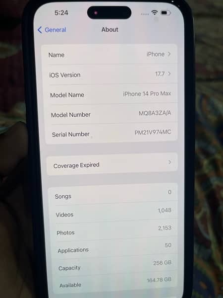 IPhone 14 Pro Max Non pta 256 gb HK 1