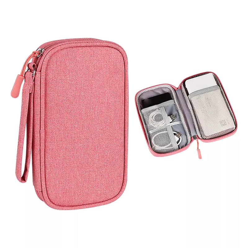 Portable Waterproof mobile pouch Power Bank Cable Case Earphone 1