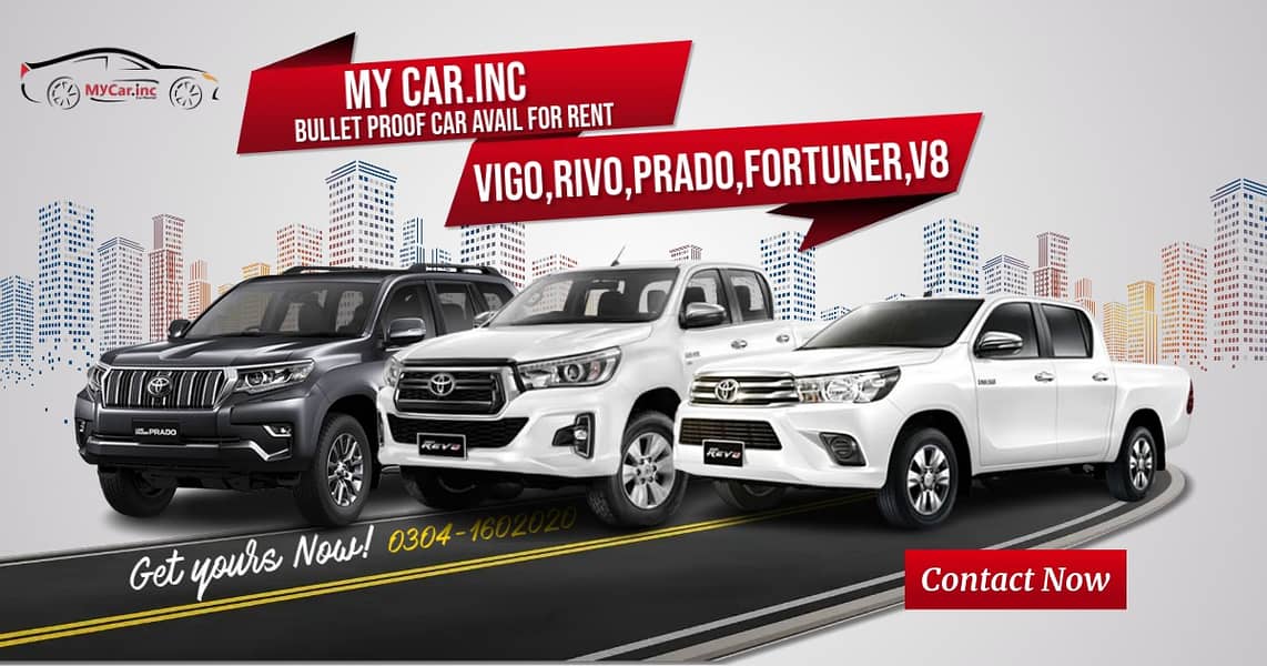 Car Rental B6 Prado Revo V8 Bullet Proof Audi Kia Rent a Car Services 13