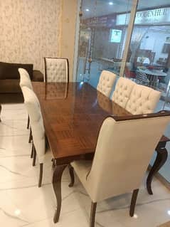 Dining table set with 8 chair