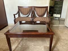 Shesham sofa set of 5 with coffe table