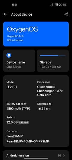 oneplus 9r 0