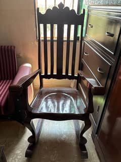 Hand made wooden Rocking chair