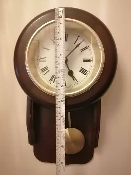 Wall clock pendulum Wooden England 8