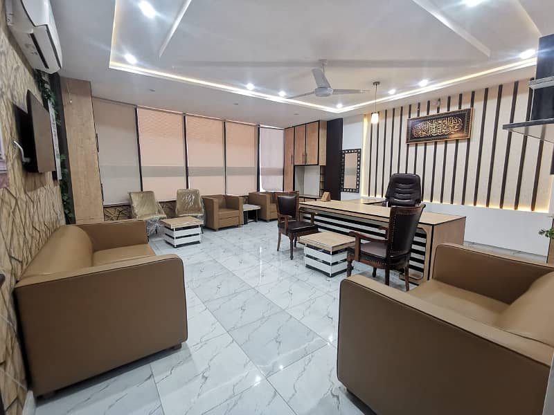 FULLY FURNISHED OFFICE FOR RENT Vip Fully Furnished Brand New Office For Rent Peoples Colony Near D-Ground Faisalabad 7