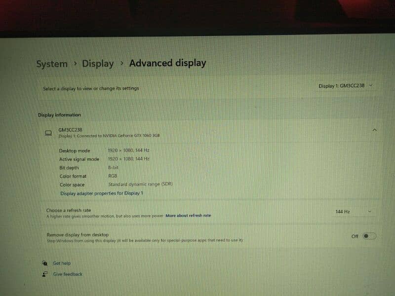 Redragon Ruby GM3CC238 24 inch 144Hz monitor 2