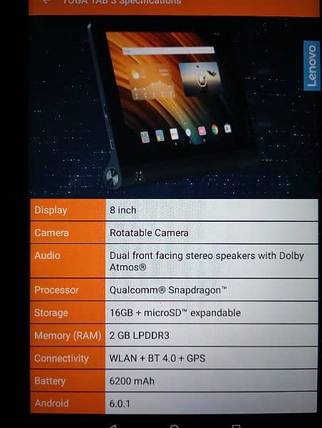 Lenovo Yoga Tab 3 5