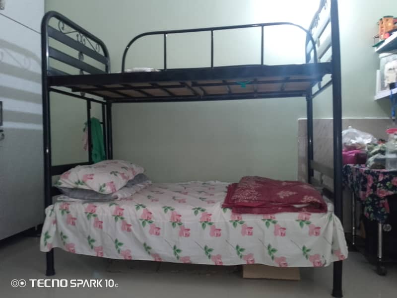 Bunk bed iron for sale without mattress 2