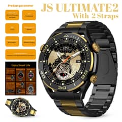 Js Ultimate2 1.53 Inch Bt Call Smart Watch Rdfit App With 2 Straps (s