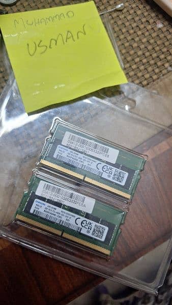 samsung 2x8gb (4800mhz) ddr5 laptop memory/rams (Cl40) 0