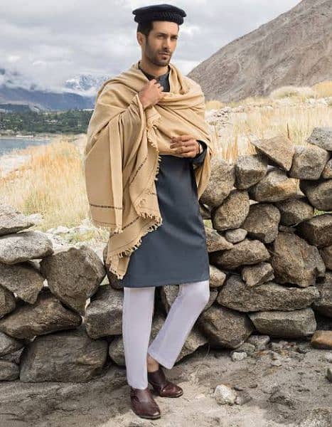 men kamalia khaddar shawl 1