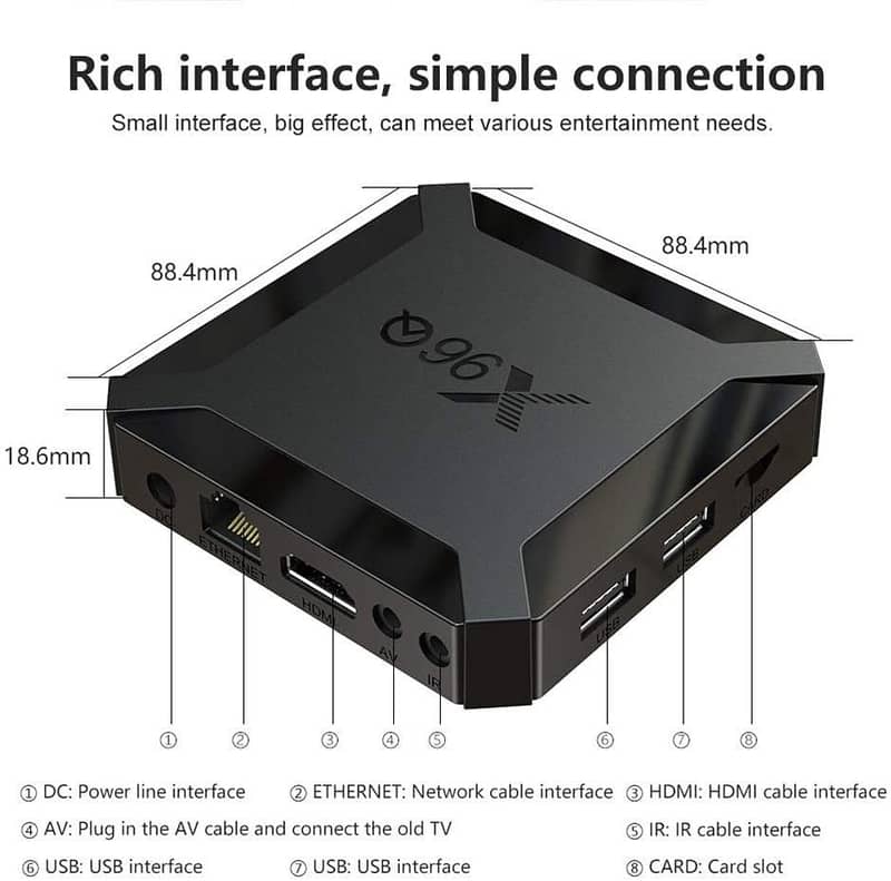 X96Q Smart 4K Android TV Box Device 4GB Ram/64 Rom 1