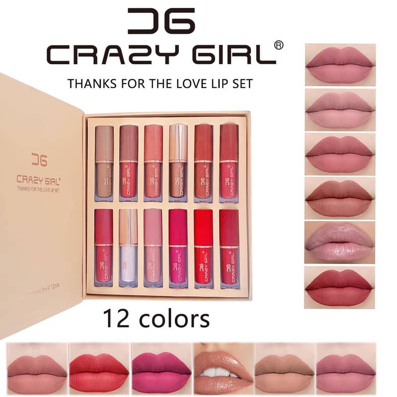 Crazy Girls Lipgloss 12 Pcs Set 0