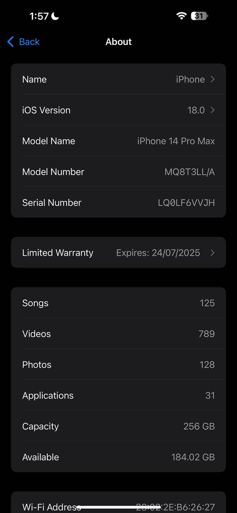 14 pro max 256gb jv space black 0