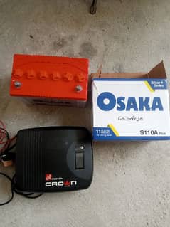 Crown UPS and 100 watt osaka new battery warranty six months 0