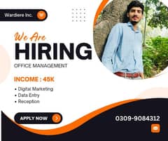 urgent hiring staff for office base 0