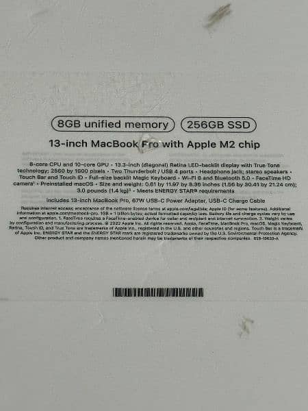 13 inch MacBook pro with Apple M2 chip. 5