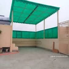 fiberglass shade,conopy fiberglass doors green net jali parking shade