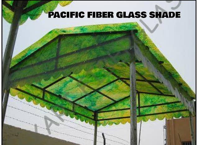 fiberglass shade,conopy fiberglass doors green net jali parking shade 4