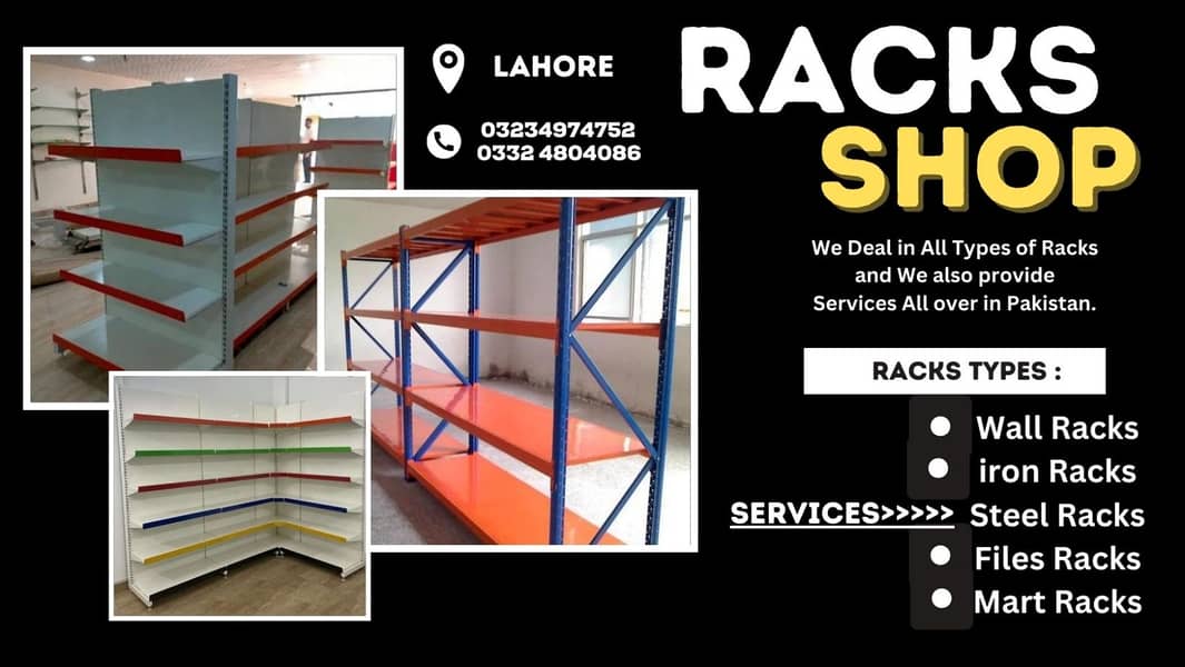 Wall Rack/ Gondola Rack/ Store Rack/ Cash Counter/ Trolleys/ Baskets 4