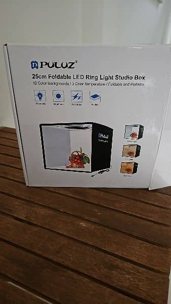 Puluz - 25cm led light product photogrophy studio 3