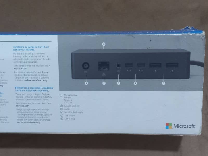 Microsoft Surface Dock Laptop  1,2,3 0