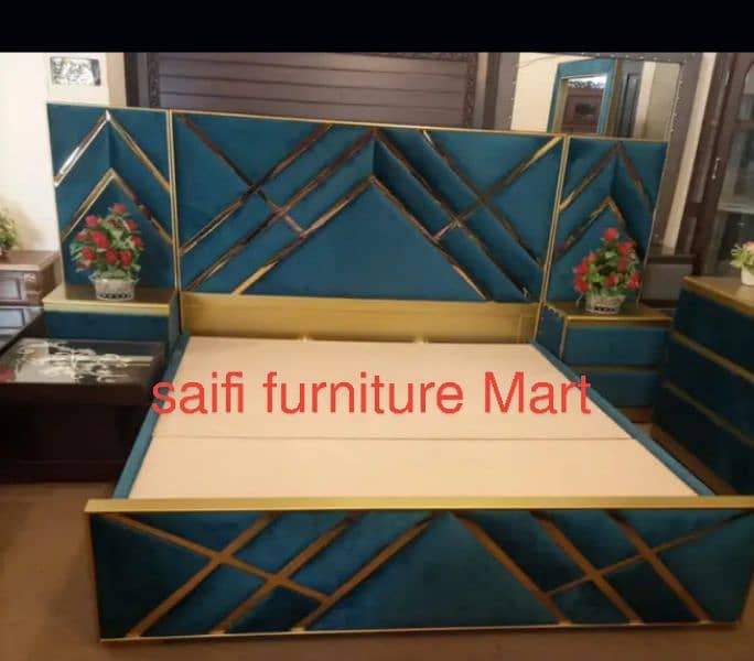 Brand New brass bed/double bed/side table/dressing table/ 3