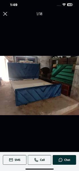 Brand New brass bed/double bed/side table/dressing table/ 7