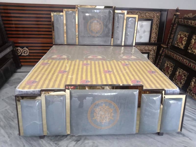 Brand New brass bed/double bed/side table/dressing table/ 11