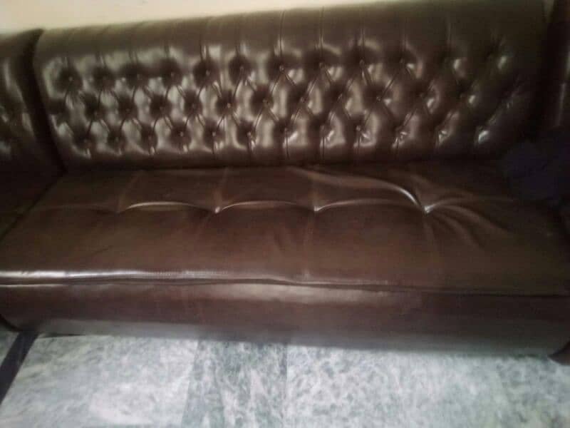 lather sofa 5 seater 0