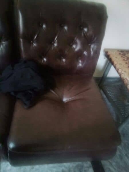 lather sofa 5 seater 3