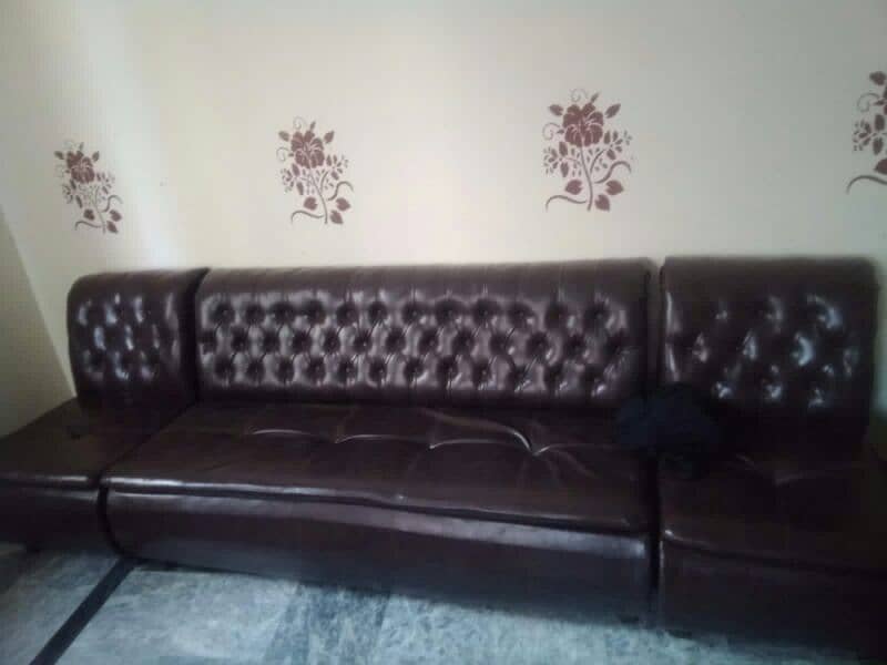 lather sofa 5 seater 4