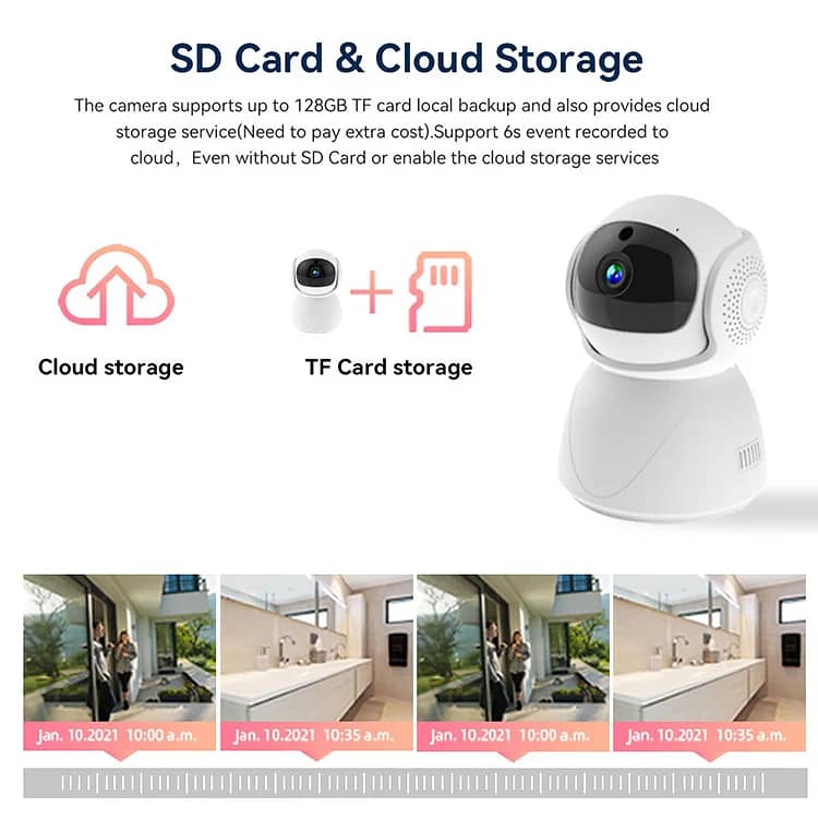 FHD WIFI PTZ Camera IP CCTV Security Protector Surveillance Wireless 3