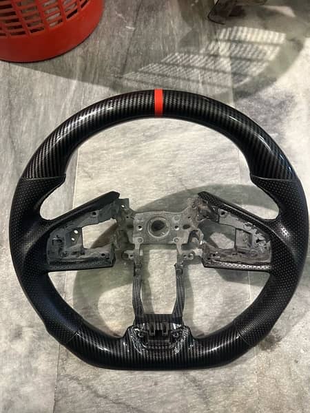 honda civic Carbonfiber steering 1