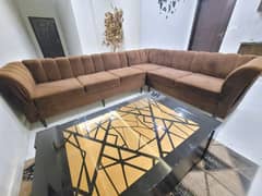 L shape 6 seater sofa